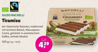 Aleco Biomarkt GILDO RACHELLI Tiramisu 300 g Angebot