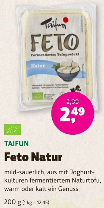 Aleco Biomarkt TAIFUN Feto Natur 200 g Angebot