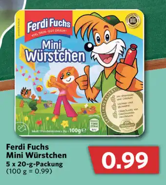 Combi Ferdi Fuchs Mini Würstchen 5x20g Angebot