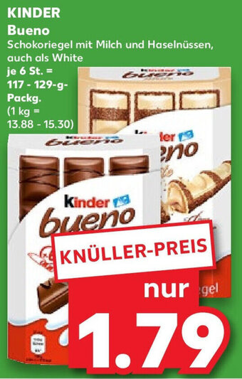 Kaufland KINDER Bueno 117-129 g Packg. Angebot