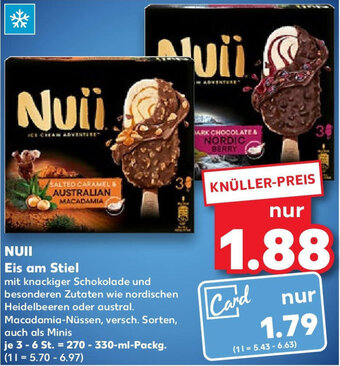 Kaufland NUII Eis am Stiel 270-330 ml Packg. Angebot