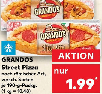 Kaufland GRANDOS Street Pizza 190 g Packg. Angebot