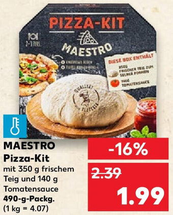 Kaufland MAESTRO Pizza-Kit 490 g Packg. Angebot