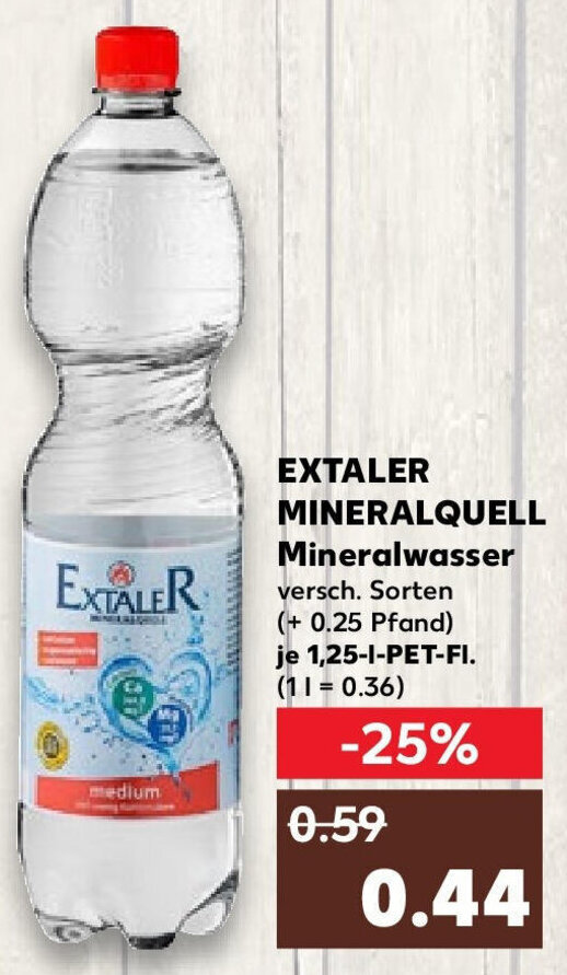 Spannende Extaler Mineralwasser Angebot Fotos
