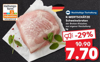 Kaufland K-WERTSCHÄTZE Schweinebraten Angebot