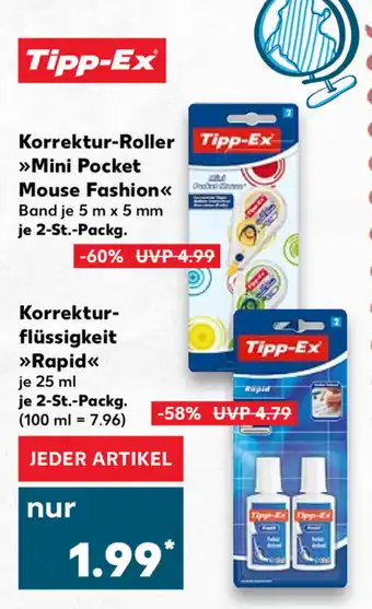 Kaufland Tipp-Ex Korrektur Roller Mini Pocket Mouse Fashion Angebot