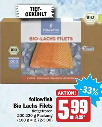 AEZ followfish Bio Lachs Filets 200-220g Angebot