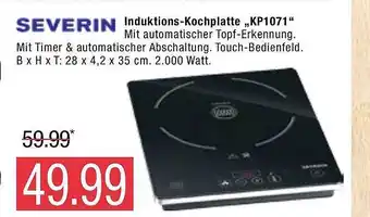 Marktkauf Serverin Induktions-Kochplatte,,KP1071" Angebot