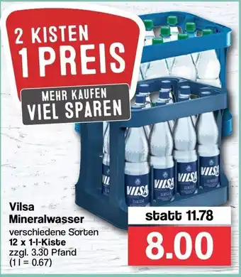 Famila Nord West Vilsa Mineralwasser 12x1L Angebot