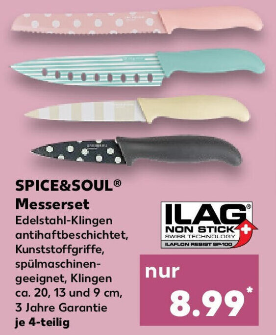 SPICE&SOULⓇ Messerset Angebot bei Kaufland