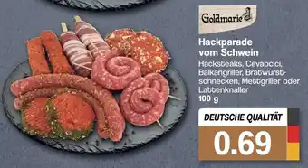 Famila Nord West Goldmarie Hackparade vom Schwein 100g Angebot