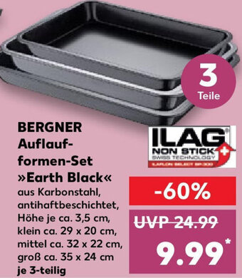 Kaufland BERGNER Auflaufformen-Set >>Earth Black<< 3-teilig Angebot