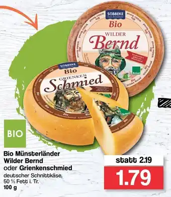 Famila Nord West Bio Münsterländer Wilder Bernd oder Grienkenschmied 100g Angebot