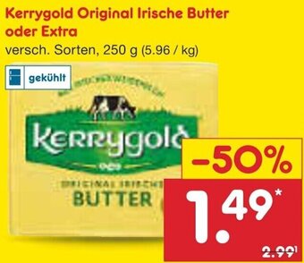 Netto Marken-Discount Kerrygold Original Irische Butter oder Extra 250 g Angebot