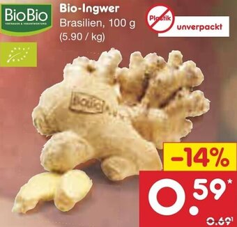 Netto Marken-Discount Bio-Ingwer 100 g Angebot