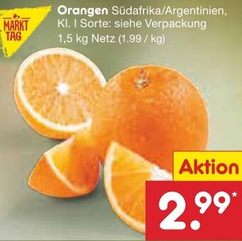 Netto Marken-Discount Orangen 1,5 kg Netz Angebot