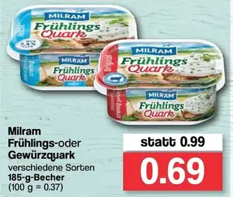 Famila Nord West Milram Frühlings oder Gewürzquark 185g Becher Angebot