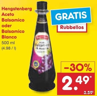 Netto Marken-Discount Hengstenberg Aceto Balsamico oder Balsamico Blanco 500 ml Angebot