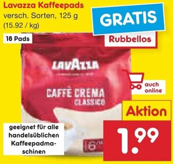 Netto Marken-Discount Lavazza Kaffeepads 125 g Angebot