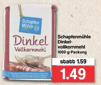 Famila Nord West Schapfenmühle Dinkel vollkornmehl 1000g Angebot