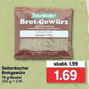 Famila Nord West Seitenbacher Brotgewürz 70g Beutel Angebot
