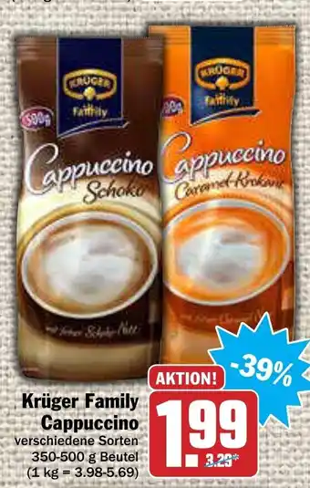 AEZ Krüger Family Cappuccino 350/500 g Dose Angebot