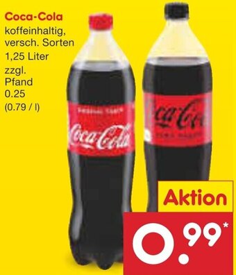 Netto Marken-Discount Coca-Cola 1,25 Liter Angebot