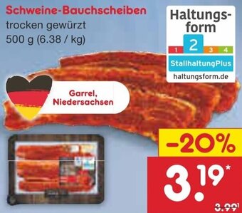 Netto Marken-Discount Schweine-Bauchscheiben 500 g Angebot