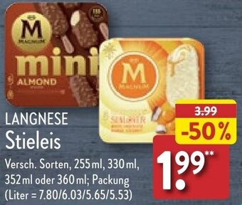 Aldi Nord LANGNESE Stieleis Angebot