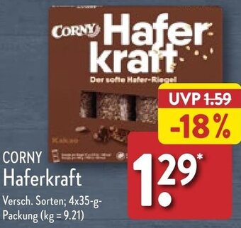 Aldi Nord CORNY Haferkraft 4x35-g-Packung Angebot