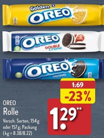 Aldi Nord OREO Rolle 154 g oder 157 g Angebot