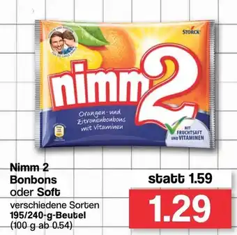 Famila Nord West Nimm 2 Bonbons oder Soft 195/240g Beutel Angebot