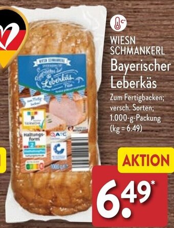 Aldi Nord WIESN SCHMANKERL Bayerischer Leberkäs 1.000-g-Packung Angebot