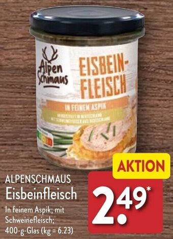 Aldi Nord ALPENSCHMAUS Eisbeinfleisch 400 g Glas Angebot