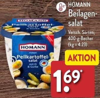 Aldi Nord HOMANN Beilagensalat 400 g Becher Angebot