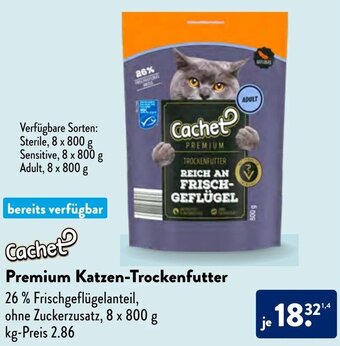 Aldi Nord Cachet Premium Katzen-Trockenfutter Angebot