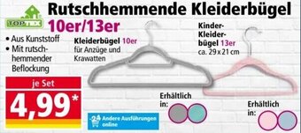 Norma Toptex Rutschhemmende Kleiderbügel 10er/13er Angebot