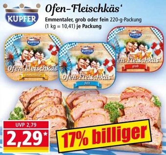 Norma KUPFER Ofen Fleischkas 220 g Packung Angebot