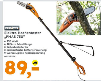 Globus Baumarkt PRIMASTER Elektro Hochentaster ,,PMAS 750" Angebot