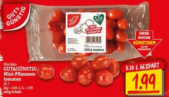 NP Discount GUT&GÜNSTIG Mini-Pflaumen-tomaten 500g Schale Angebot