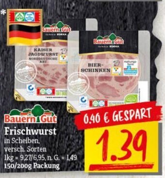 NP Discount Bauern Gut Frischwurst 150/200g Packung Angebot