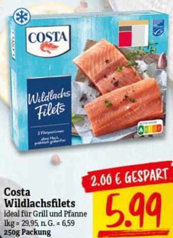 NP Discount Costa Wildlachs Filets 250g Angebot