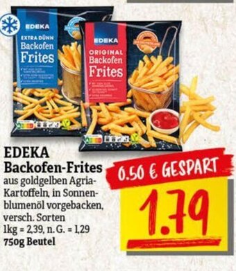 NP Discount EDEKA Backofen-Frites 750g Angebot