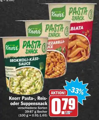 AEZ Knorr Pasta, Reis oder Suppensnack 39-87g Becher Angebot