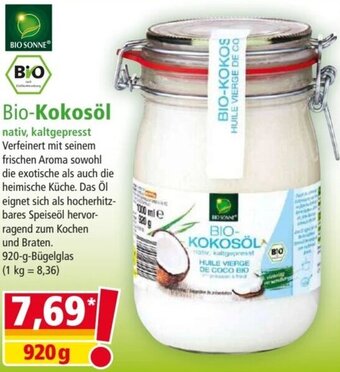 Norma BIO SONNE Bio-Kokosöl 920 g Angebot