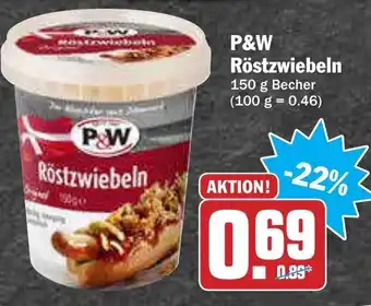 AEZ P&W Röstzwiebeln 150g Becher Angebot