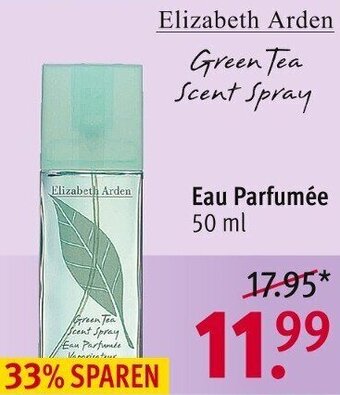 Rossmann Elizabeth Arden Green Tea Scent Spray Eau Parfumée 50 ml Angebot