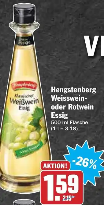 AEZ Hengstenberg Weisswein oder Rotwein Essig 500ml Angebot