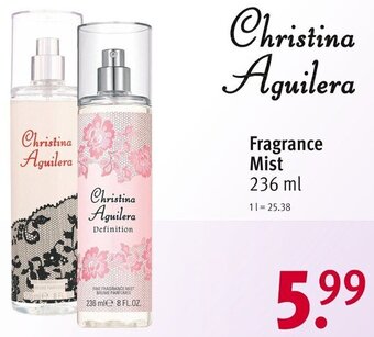 Rossmann Christina Aguilera Fragrance Mist 236 ml Angebot