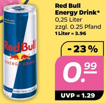 NETTO Red Bull Energy Drink* 0,25 Liter Angebot